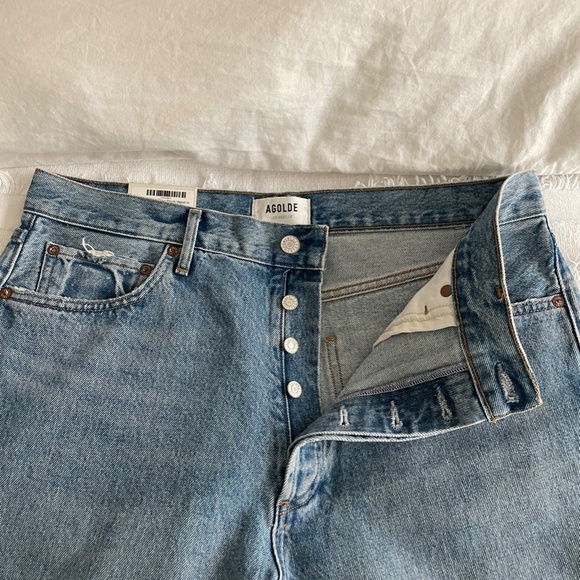 NWT Agolde 90’s Pinch Waist High Rise Jean in Abstract - 31 - Picture 8 of 12